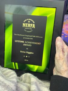 Lifetime Achievement Award from the Northeast Regional Folk Alliance